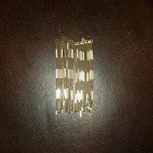 Gold Chandelier Earrings.